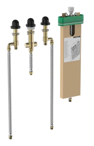 hansgrohe Grundkörper 13440180 für 4-Loch-Wannenrandarmatur - Armaturen mit Spannbereich von 0-30 mm, ideal für eine flexible Installation und hochwertige Verarbeitung für Ihr Badezimmer.