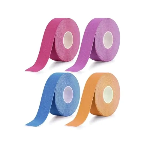 Face Lifting Tape,4 Stück Falten Tape Gesicht Straffung,2.5cm x 5m Tape Falten Gesicht, Anti Falten Pflaster,Multifunktional Myofasziales Gesichtstraffungsband für Straffung der Haut