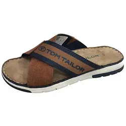 TOM TAILOR Pantolette - Bequemer Sommerschuh mit Logoschriftzug - Wanderschuhe aus pflegeleichtem Textil, ideal für entspannte Sommertage und Strandbesuche, mit rutschfester Sohle und gepolsterter Innensohle für optimalen Komfort.