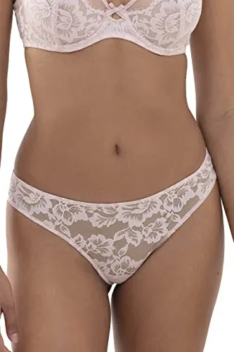 Mey Dessous Serie Amazing Damen Strings Blossom S(38) - Elegante Funktionsunterwäsche mit hüftigem Sitz und flachem Bund, kein Einschneiden dank Vollspitze und Baumwolleinsatz für höchsten Tragekomfort.