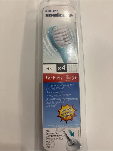Philips Sonicare Kinder Ersatzbürste HX 6034/33 - Ersatzbürsten für Philips Sonicare for Kids, bieten sanfte Reinigung und effektive Plaque-Entfernung für gesunde Zähne.