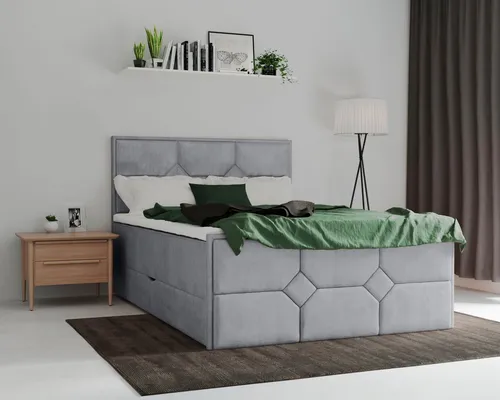 Home affaire Boxspringbett Ambre, mit Taschen-Federkernmatratze