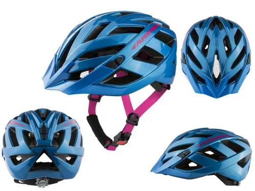 Alpina Helm Panoma 2.0 - true blue gloss (52-57) - Fahrradhelm Panoma 2.0: Hochwertig im InMold-Verfahren gefertigt, ideal für Stadtfahrten und Touren, bietet optimalen Schutz und Komfort.