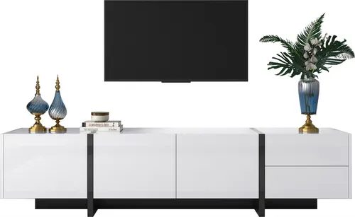 Modernes Lowboard, 190x35x45 cm, TV-Schrank für Wohnzimmer