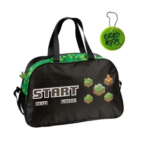 Paso Sporttasche Kinder - Umhängetasche mit Start Motiv - Verstärkter Boden für Sicherheit - Klassische Sporttaschen mit inspirierendem Design, ideal für Training und Wettkämpfe. Verstärkter Boden sorgt für Stabilität und Schutz bei allen Aktivitäten.