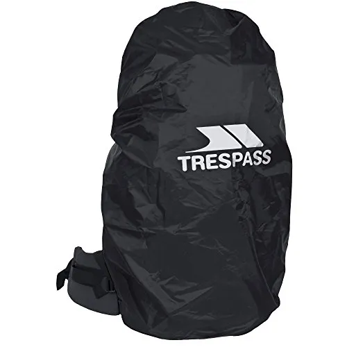 Trespass Rain Rucksack Cover, Black, M