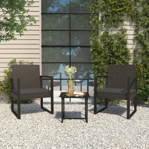 Maison Exclusive Gartensessel mit Kissen Schwarz