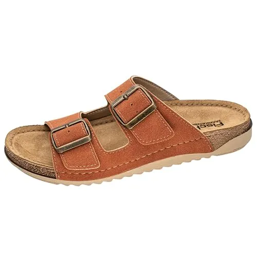 Fischer Markenschuh Damen-Pantolette - Stylische Damen-Pantolette mit 2 verstellbaren Schnallen für optimalen Komfort und perfekten Sitz.