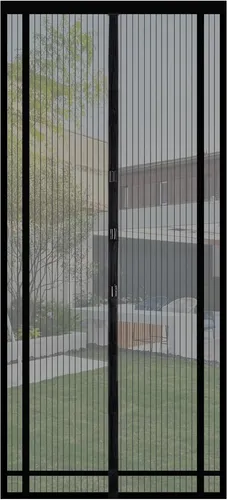 Sekey Fliegengitter Tür Magnetvorhang zum Insektenschutz (zuschneidbar in Höhe und Breite), Fliegengitter Balkontür Terrassentür Schwarz 130x230cm