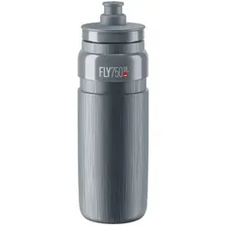 ELITE FLY TEX Grau 750 ml – Ultraleicht BPA-frei Geruchsneutral – Für Rennrad MTB Gravel – Premium Radsport