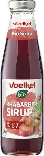  Voelkel Bio Sirup Rhabarber 6x500ml, Bio Getränkesirup 13,30 EUR/l