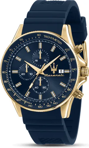 Maserati Sfida Herrenuhr Chronograph in blau von Maserati