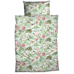Casatex Bettwäsche Belli Fiori 135 x 200 cm Satin Bunt