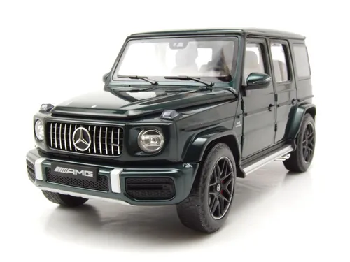 Mercedes AMG G63 G-Klasse 2018 Modellauto 1:18 - Detailgetreues Die-Cast Modellauto in Grün, mit öffnenden Hauben und Türen, perfekt für Sammler und Liebhaber der Mercedes G-Klasse.