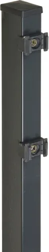 Floraworld Zaunpfosten Comfort 140 x 6 x 4 cm anthrazit - Robuster Zaunpfosten Comfort in Anthrazit, ideal für stabilen Halt und langlebige Nutzung im Gartenbereich.