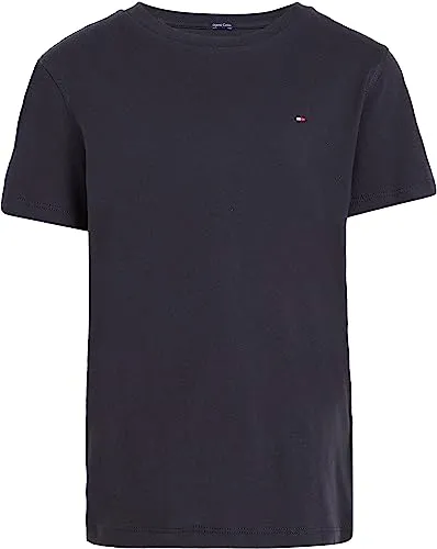 Tommy Hilfiger Jungen T-Shirt Kurzarm Rundhalsausschnitt, Blau (Sky Captain), 24 Monate