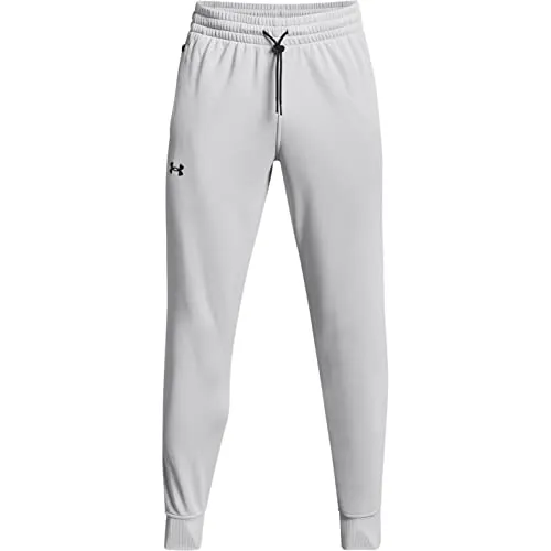 Under Armour Men's Armour Fleece Joggers - Halo Gray Black (014-001) XS - Lange Laufhosen für Herren, atmungsaktiv und leicht, ideal für aktive Tage mit optimaler Bewegungsfreiheit und Wärme.