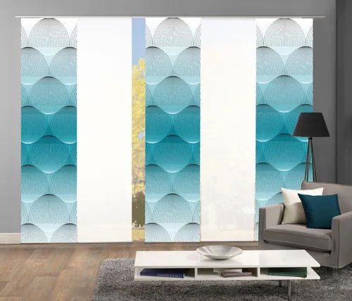 Schmidt Gard Schiebegardine BENARI in petrol von Home Wohnideen