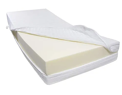 Dibapur® R 45A Kaltschaummatratze FEST bis ca. 190 Kg Doppeltuchbezug Gesamthöhe ca. 25 cm (150 x 190 cm)