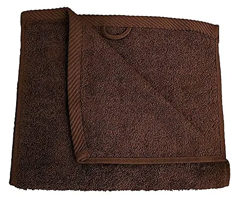 Lanudo® Luxus Gäste-Handtuch 600g/m² Pure Line 30x50 cm. 100% feinste Premium Frottier Baumwolle in höchster Qualität | Gästetücher, Gästetuch Farbe: Braun/Nude