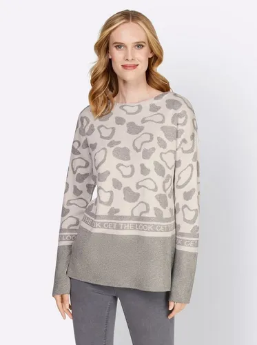 heine Strickpullover Pullover Langarm Effektgarn, Jacquard von Heine