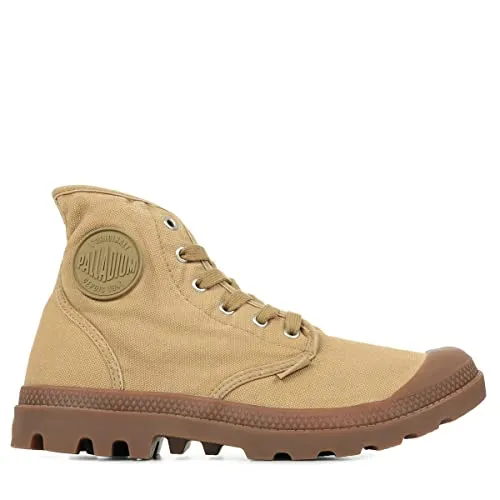 Palladium Herren Pampa Hi Sneaker Boots - Woodlin 02352 209, 46 EU - Herren-Sneaker aus robustem 14 oz Segeltuch mit komfortablem 6 oz EVA-Ausschnitt und rutschfester Gummisohle für optimalen Halt.