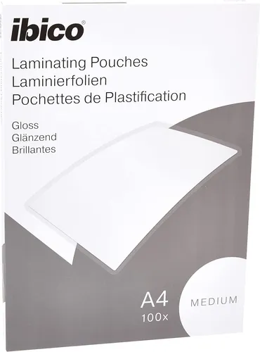 ibico Basics Laminierfolientasche DIN A4 glänzend 200 mic 100 Stück