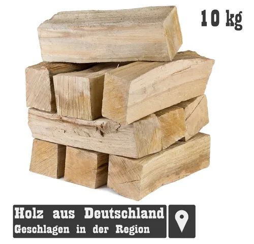 Grillmaster Kaminholz Räucherholz 10 kg – 100% Buche für perfekten Smoke - Brennstoffe: 100% luftkammergetrocknetes Buchenholz ohne Rinde, ideal für Smoker und Grill, sofort einsatzbereit und aus regionalen Wäldern in Hessen.