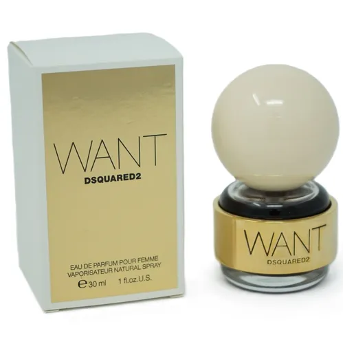 Dsquared Want Eau de Parfum 30 ml - Verführerischer Duft für Damen - Damenparfüm in 30ml, das mit seiner einzigartigen Kombination aus frischen und warmen Noten verführt und ideal für jeden Anlass ist.
