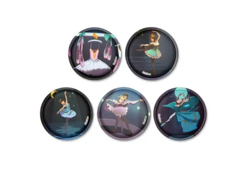 ergobag Klettie Set Balletttänzerin - Bunte Individualisierung für Schulranzen, kreativer Sammelspaß und umweltfreundlich produziert