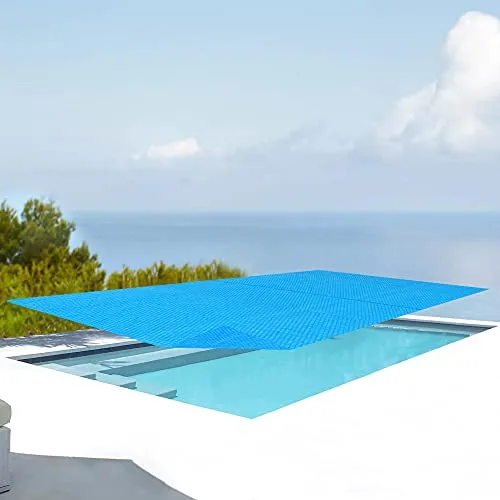 [en.casa] Solar Poolabdeckung Ferrarno 549 x 274 cm - Solarabdeckung für eckige Pools, ermöglicht natürliche Wassererwärmung und reduziert Heizkosten um bis zu 70%, während sie gleichzeitig Verdunstung um bis zu 90% minimiert.