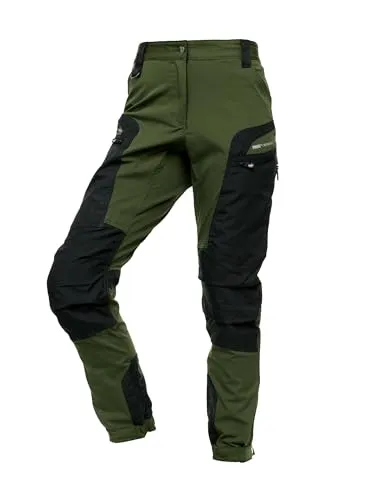 PUMA Workwear Outdoorhose Damen - Atmungsaktive 4-Wege-Stretch Wanderhose - Stretchhosen für Damen, ideal für Outdoor-Aktivitäten mit verstärktem Nylon für maximale Langlebigkeit und innovativen Lüftungsschlitzen.