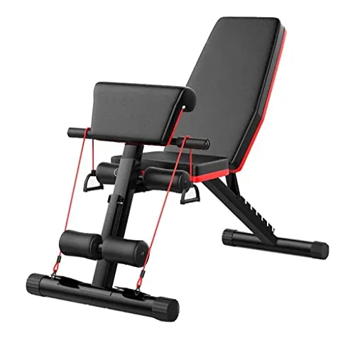 Hantelbank klappbar Fitnessbank Trainingsbank Rückentrainer Kraftstation Drückerbank Schrägbank Multifunktion Training Anti-Rutsch für Bauch-Rückentraining Multifunktions-Hantelbänke(Type2)