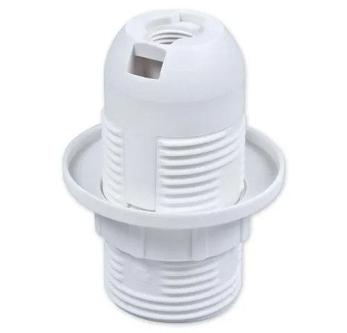 Aling Conel Lampenfassung E14 (PBT) Gewindefassung mit Einbauring, (Set, 1-St)