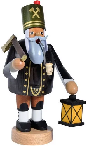 KWO Kunstgewerbe Werkstätten Räuchermännchen - Nussknacker mit traditioneller Handwerkskunst, ideal für festliche Dekoration und stimmungsvolle Raumatmosphäre.