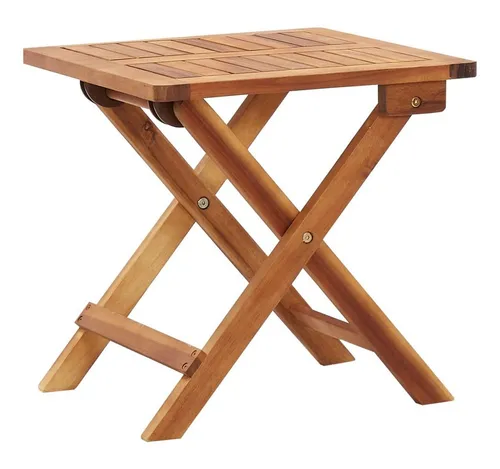 furnicato Gartentisch Couchtisch Echtholz 40x40x40 cm klappbar