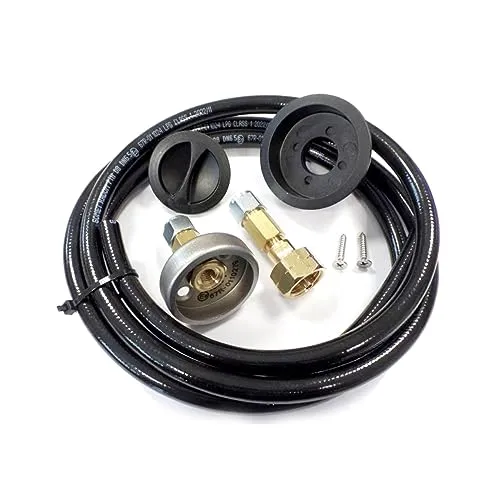 DN Autogas Parts LPG Europäische Gasflasche, 21,8 mm, Nachfüllset mit Rückschlagventil, 2 m