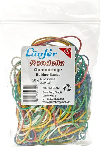Produktbild Läufer RONDELLA Gummiringe im Beutel 50 g sortiert