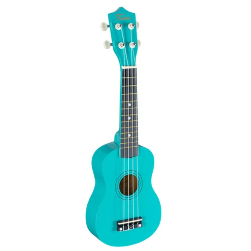Fame UKE-S BW Sopran Ukulele - Sea Foam Green - Ukulele mit Lindenholz-Korpus und 12-bündigem Griffbrett, ideal für Einsteiger. Stimmstabile Mechaniken und erfrischendes Design, inklusive praktischer Gigbag für den einfachen Transport.