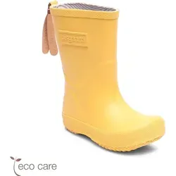 Bisgaard Unisex Kinder Basic Rubber Gummistiefel, Gelb, 32 EU - Gummistiefel aus wasserdichtem Naturkautschuk mit atmungsaktivem Baumwollfutter, ideal für nasse Tage und mit 1 cm Wachstumsreserve für Komfort.