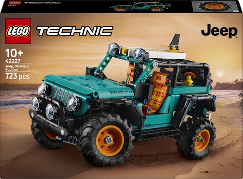 LEGO® Technic 42227 Jeep® Wrangler Rubicon Geländewagen - Vollständiges Set mit 723 Teilen für kreative Bauelemente, ideal für Technik-Fans ab 10 Jahren. Erlebe die Detailtreue und den Fahrspaß des Jeep® Wrangler!