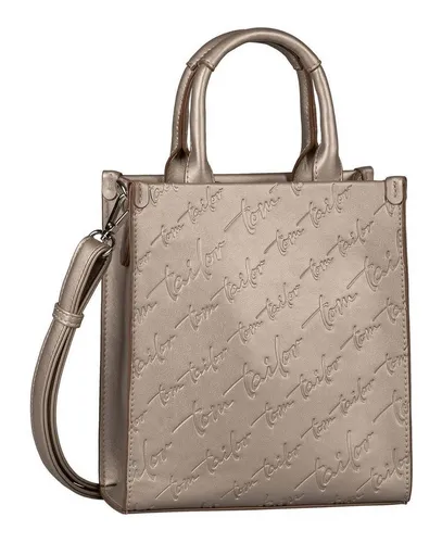 TOM TAILOR Denice Damen Shopper Umhängetasche - Einkaufstaschen mit modernem Design: Kleiner Shopper aus glattem Lederimitat mit Reißverschluss, 2 Rundgriffen und abnehmbarem Schulterriemen für flexiblen Tragekomfort.