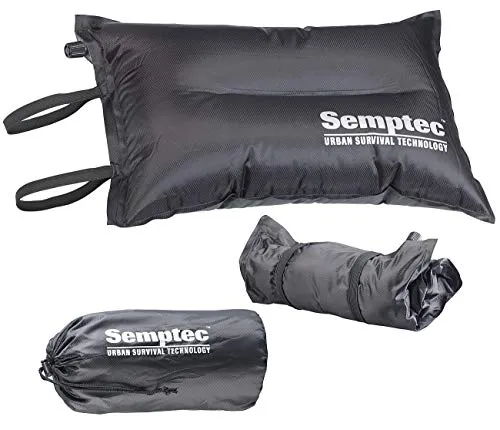 Semptec Urban Survival Technology Luft Sitzkissen Outdoor: Selbstaufblasendes Camping-Kopf- und Sitz-Kissen (Camping Sitzkissen, Wanderungen aufblasbar, Nackenkissen)