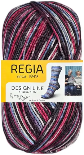 Regia 100 Gramm Regia Design Line Sockenwolle 4-fach Farbauswahl Häkelwolle
