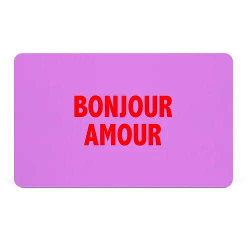 Frühstücksbrett DESIGN@HOME BONJOUR AMOUR LBH 23.30x14.30x.20 cm rosa