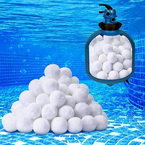Filterballs für Sandfilteranlagen, 700g Filterbälle (ersetzt bis zu 25KG Filtersand), Geeignet für Pool Filter Schwimmbad Filteranlage, Poolreinigung Zubehör (1,27/100GR)