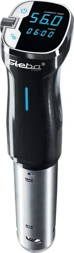 Steba SV 50 Sous-Vide Garer - Schongarer mit Edelstahl-Gehäuse, präzise Temperaturkontrolle für perfekte Garergebnisse und LCD-Display für einfache Bedienung.