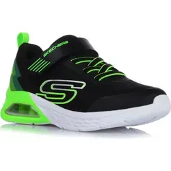 Skechers Boys Sneaker, Schwarz mit Lime Trim - Sneaker für Jungen mit leichter, stoßdämpfender Zwischensohle und flexibler Traktions-Laufsohle für optimalen Komfort und Halt.