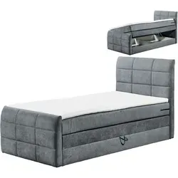 Boxspringbett anthrazit H2 100x200 cm von Roller