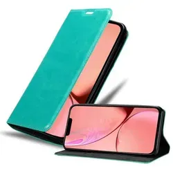 Cadorabo Hülle für Apple iPhone 13 Schutz Hülle in Türkis Handyhülle Etui Case Cover Magnetverschluss